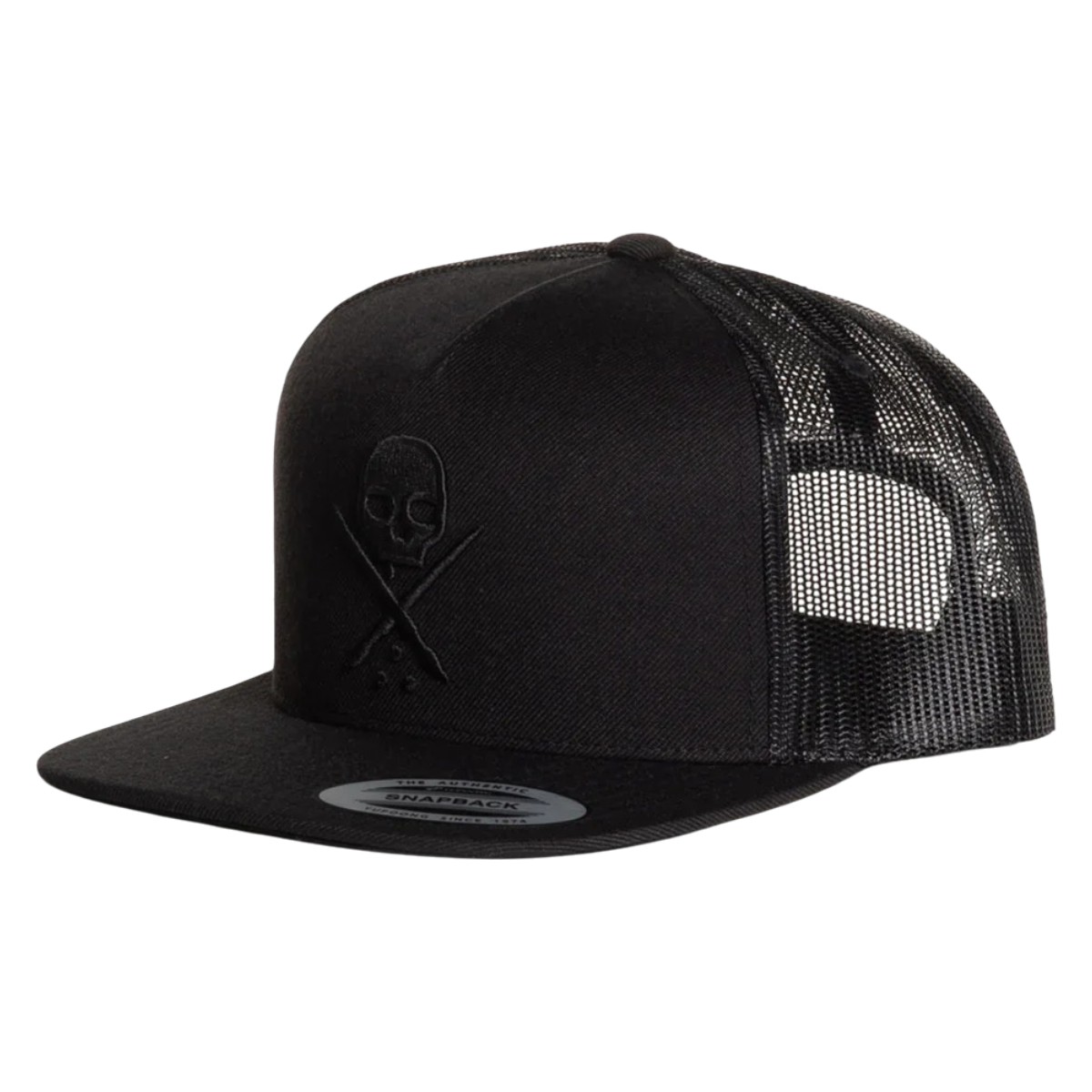 Sullen Clothing Badge Mesh Snapback - Black/Black