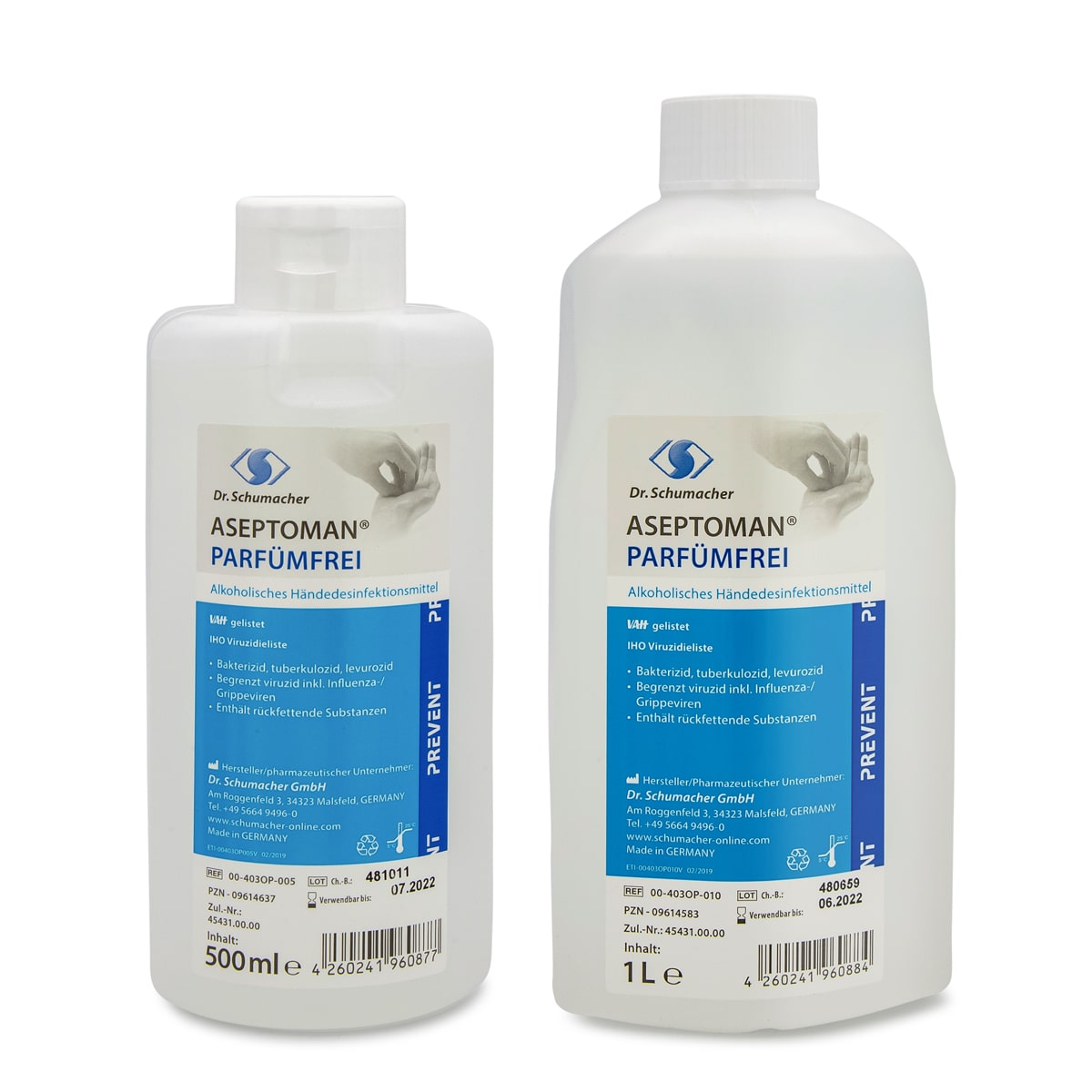 Dr. Schumacher - Aseptoman Parfümfrei Inhalt: 500 ml