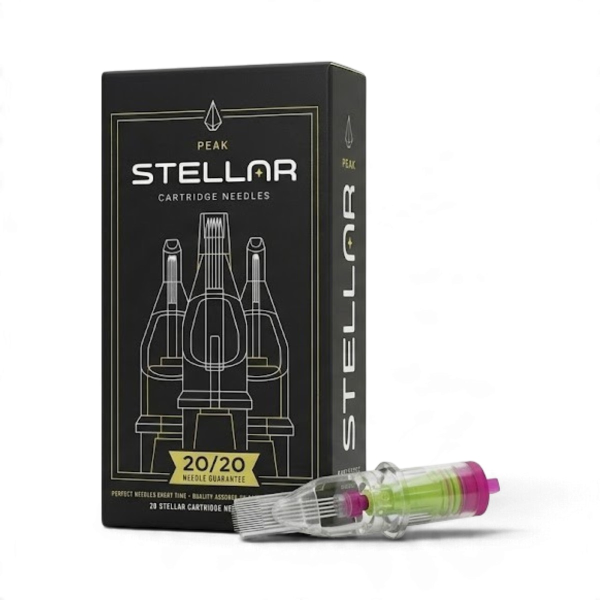 Stellar 2.0 Cartridges #12 (0.35mm) Magnum LT (5mm) - Needle Size 5 - Box of 20