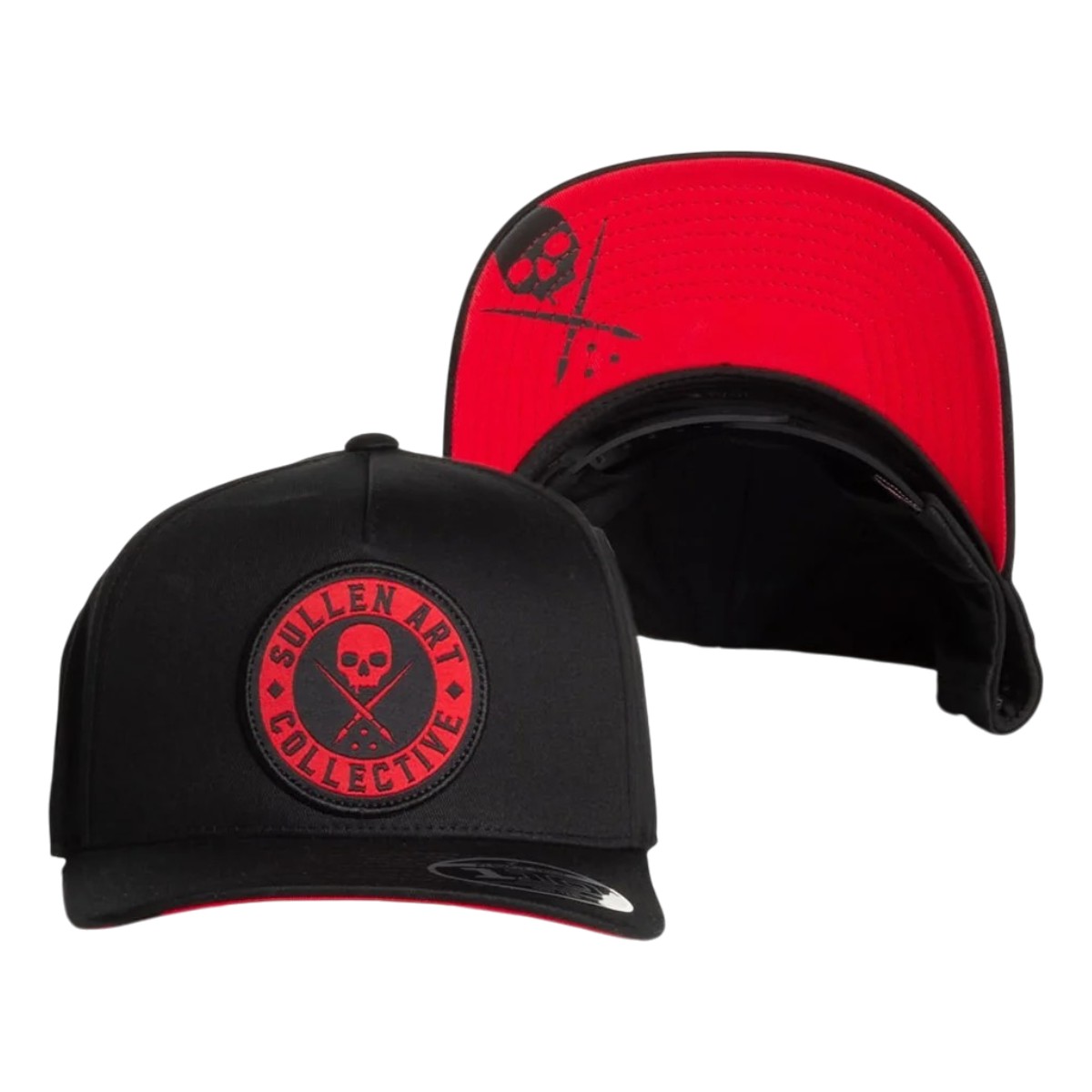 Sullen Clothing BOH Curved Snapback - Black/Red