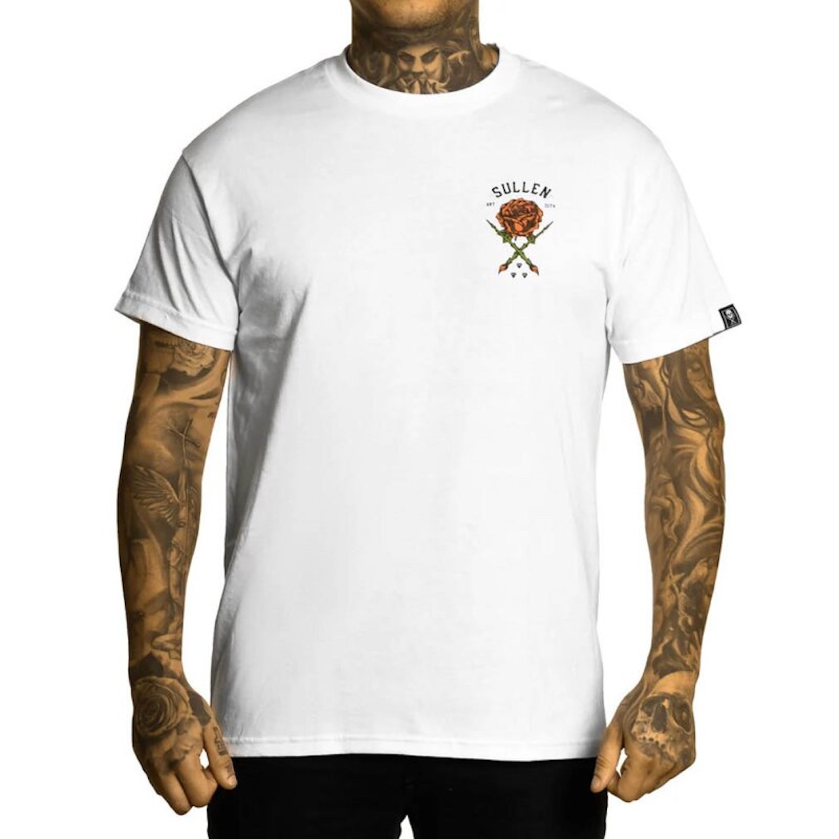 Sullen Clothing -  Rose Badge Tee - White