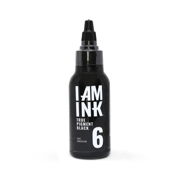 I AM INK - #6 True Pigment Black - First Generation - Tattoofarbe