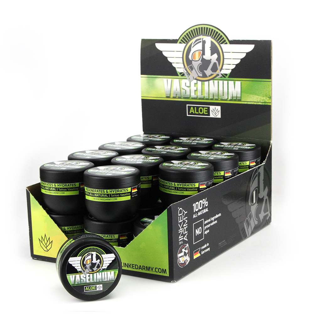 THE INKED ARMY - Vaselinum Aloe mit Aloe Vera Extrakt 100 ml x 24 Ausführung: 100 ml  x 24