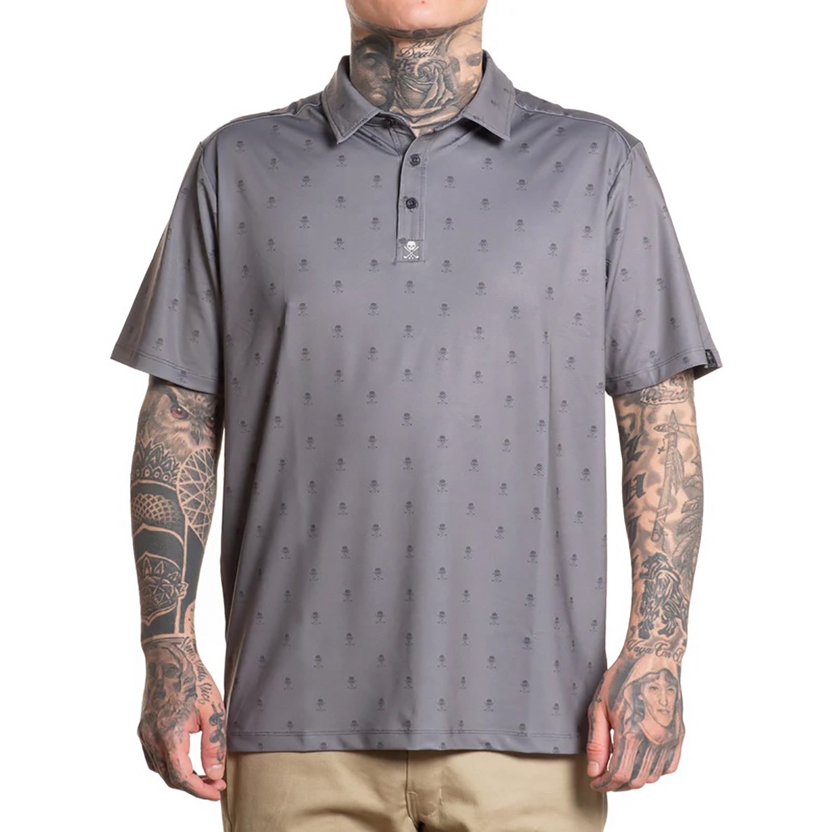 Sullen Clothing - Golf Badge Polo - Grey