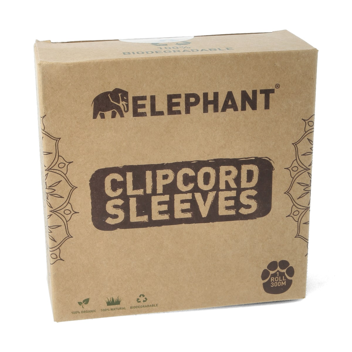 Elephant - Clipcord Sleeve on roll - Biodegradable - 6.5 cm x 300 m
