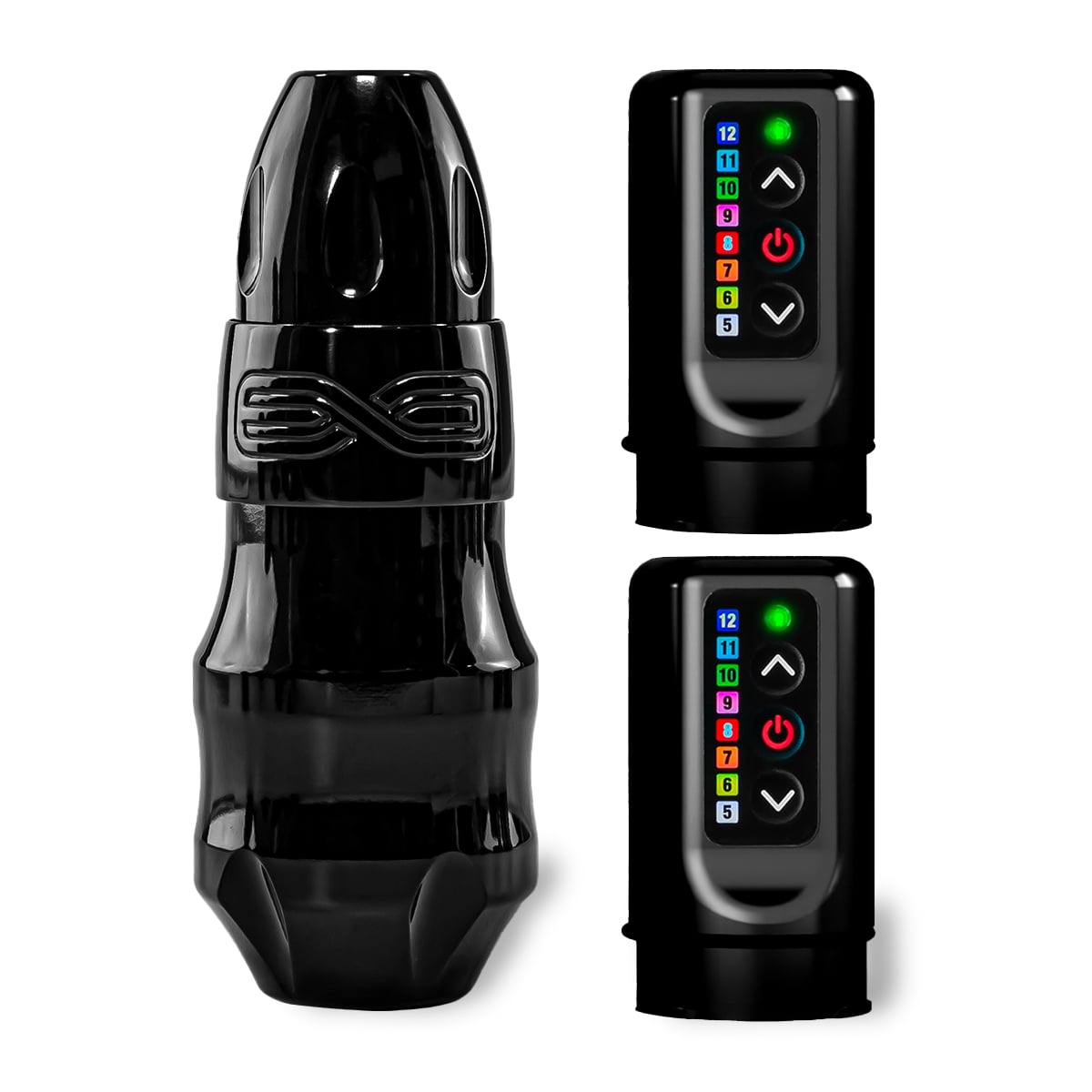 FK Irons - Exo Tattoo Maschine - Stealth + 2 Power Bolts Stroke: 2.5 mm