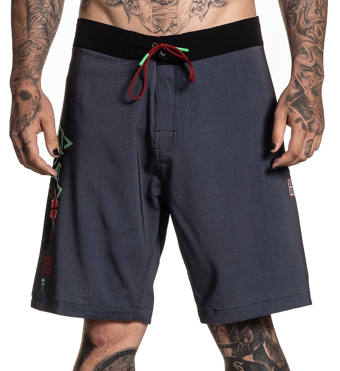 Sullen Clothing - Rigoni Skull Boardshorts Size: 30