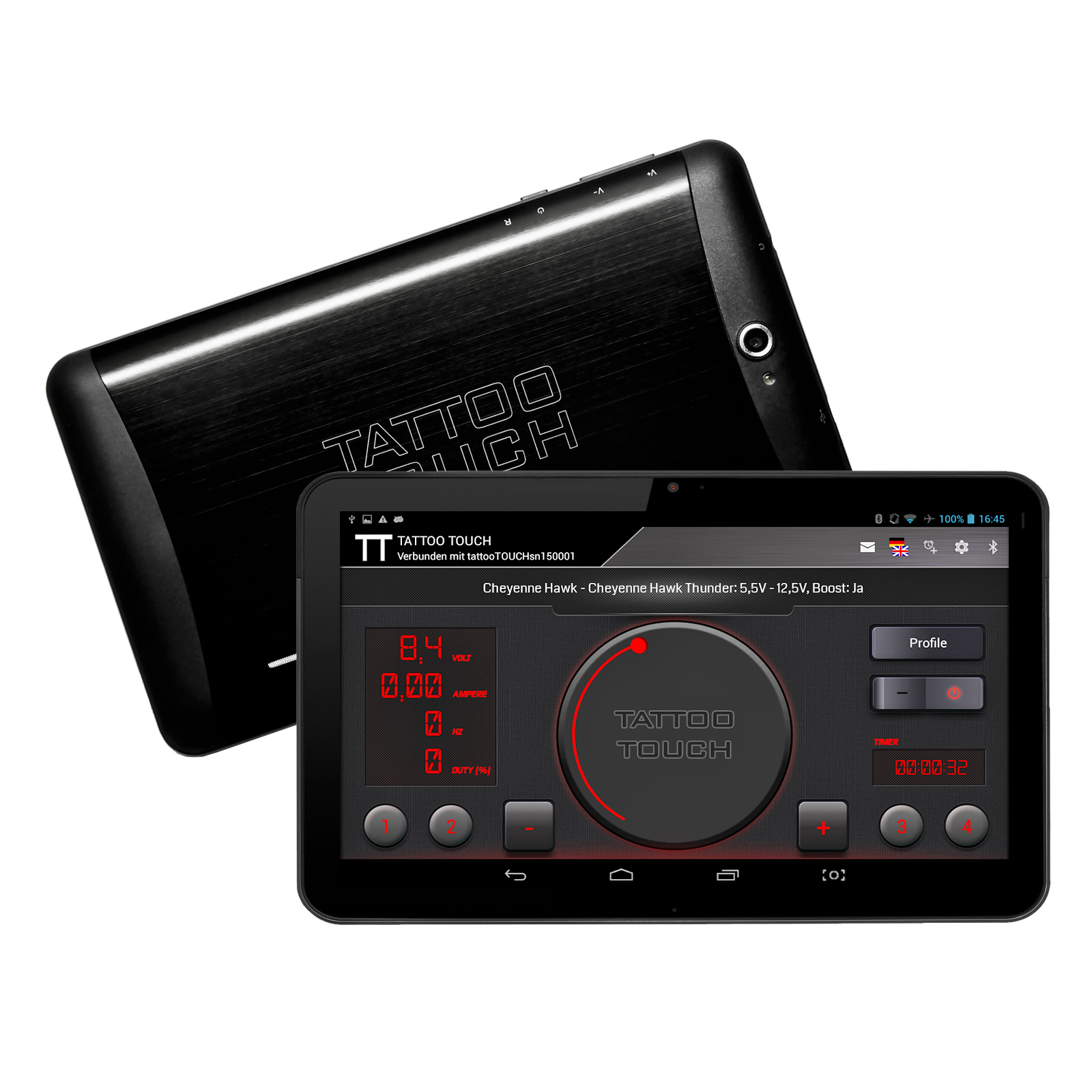 TATTOO TOUCH - PowerBox + 7 inch tablet