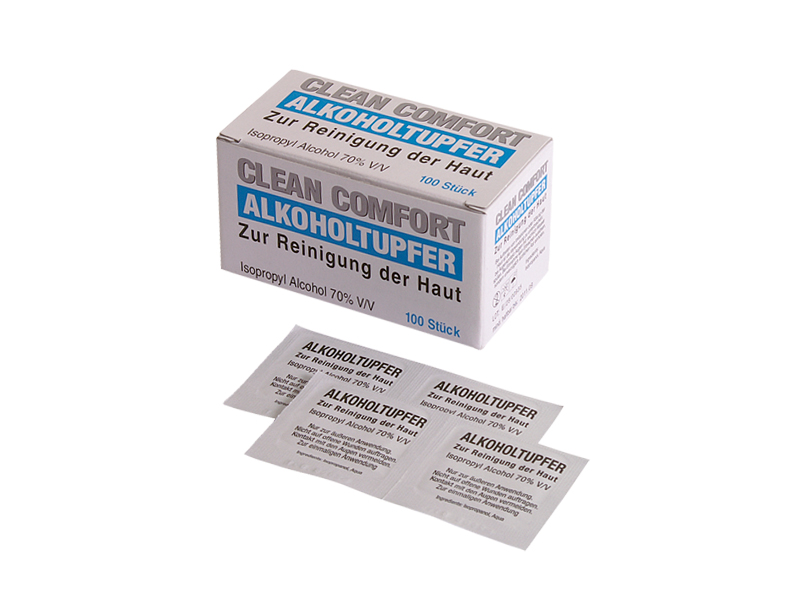 Alkohol Tupfer - 100 Stück