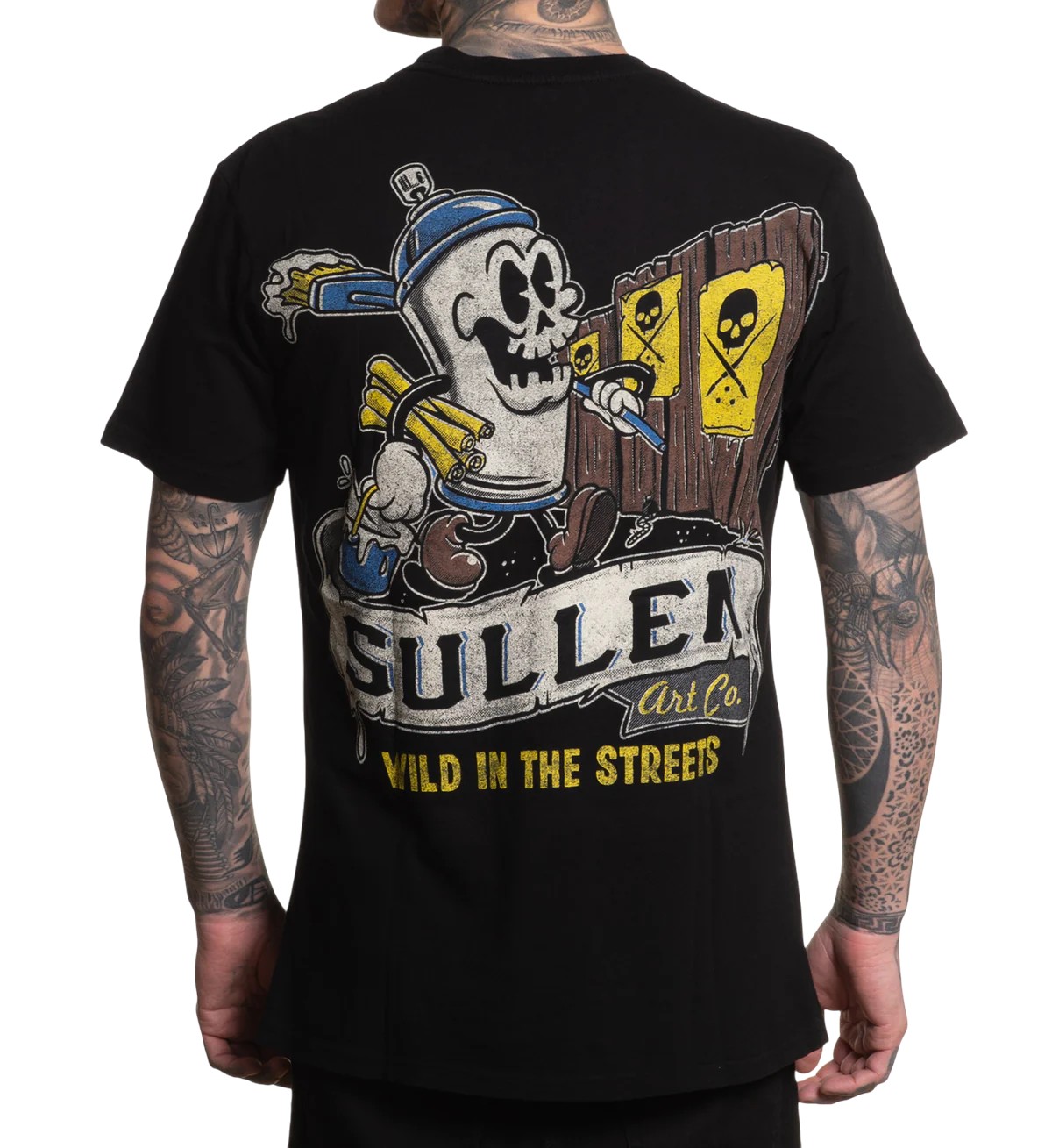 Sullen Clothing - Wild in the Streets S/S Tee Jet Black