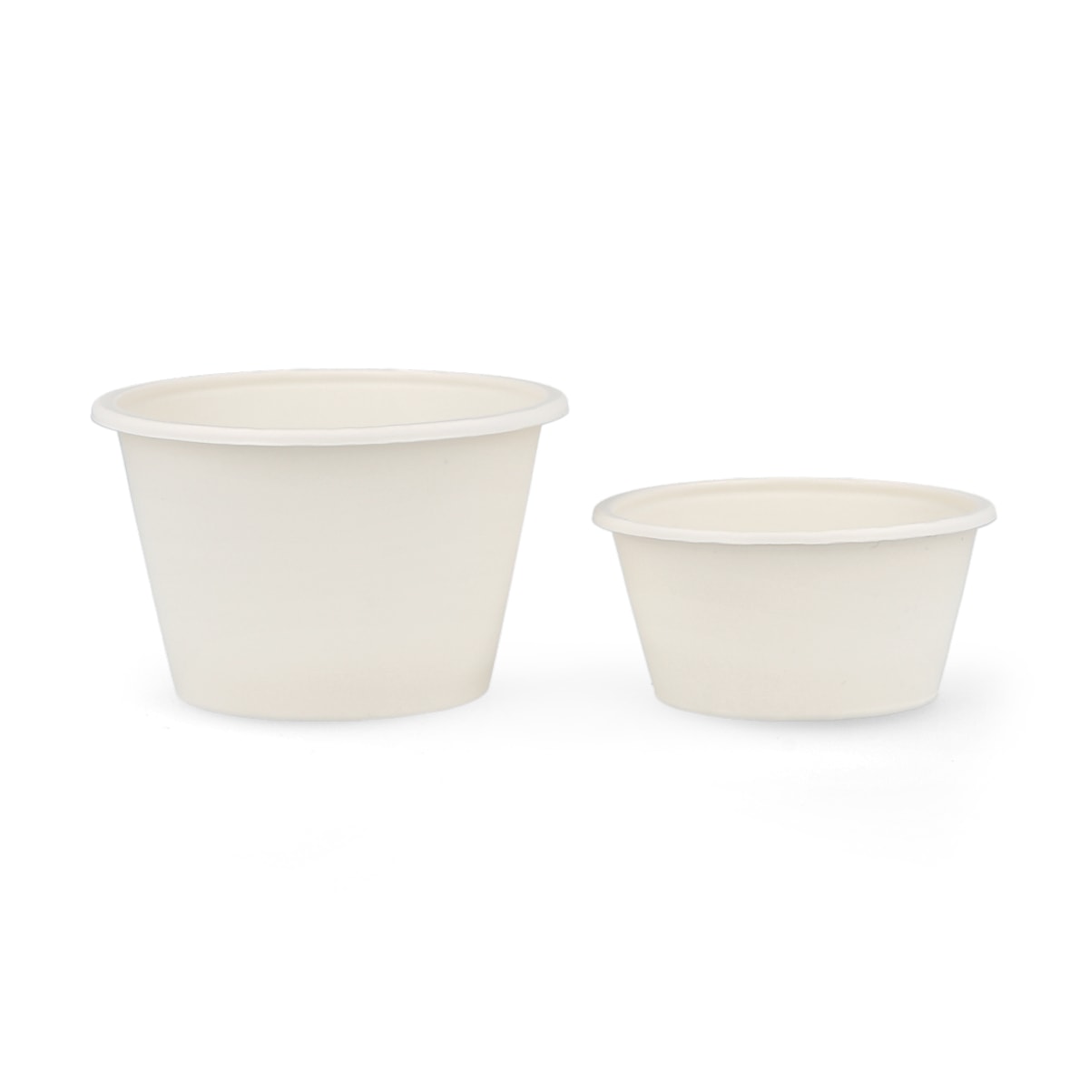 Biodegradable cups - 100 pieces content: 60 ml