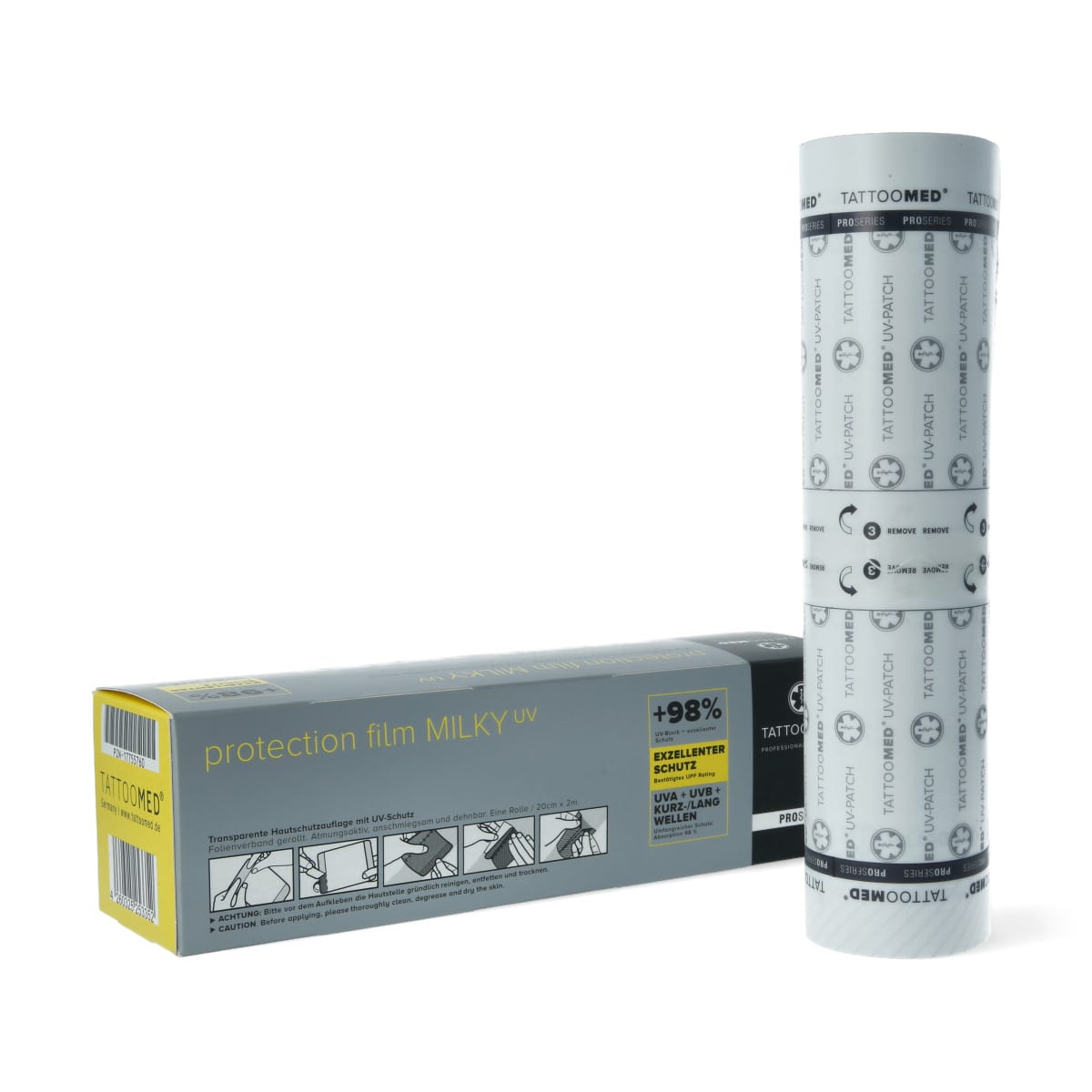 TATTOOMED - Protection UV Film MILKY - 2 m x 20 cm