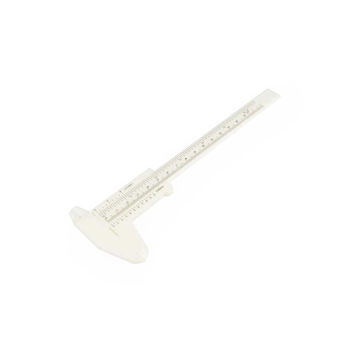 Plastic caliper gauge for determining symmetry - white