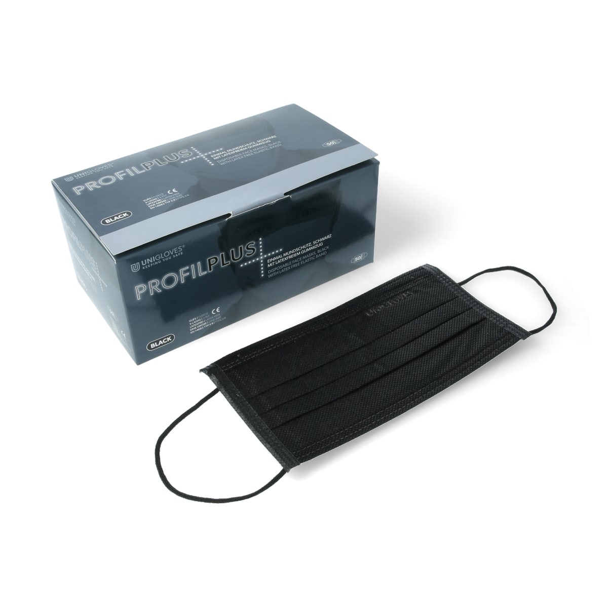 Fleece face mask black