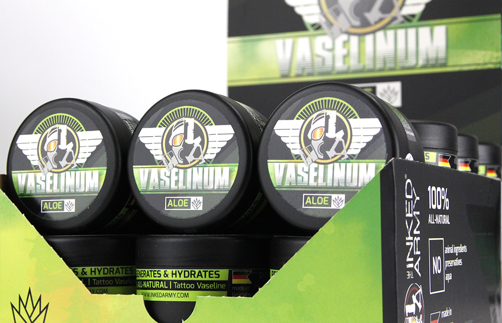 THE INKED ARMY - Vaselinum Aloe mit Aloe Vera Extrakt 100 ml x 24 Ausführung: 100 ml  x 24