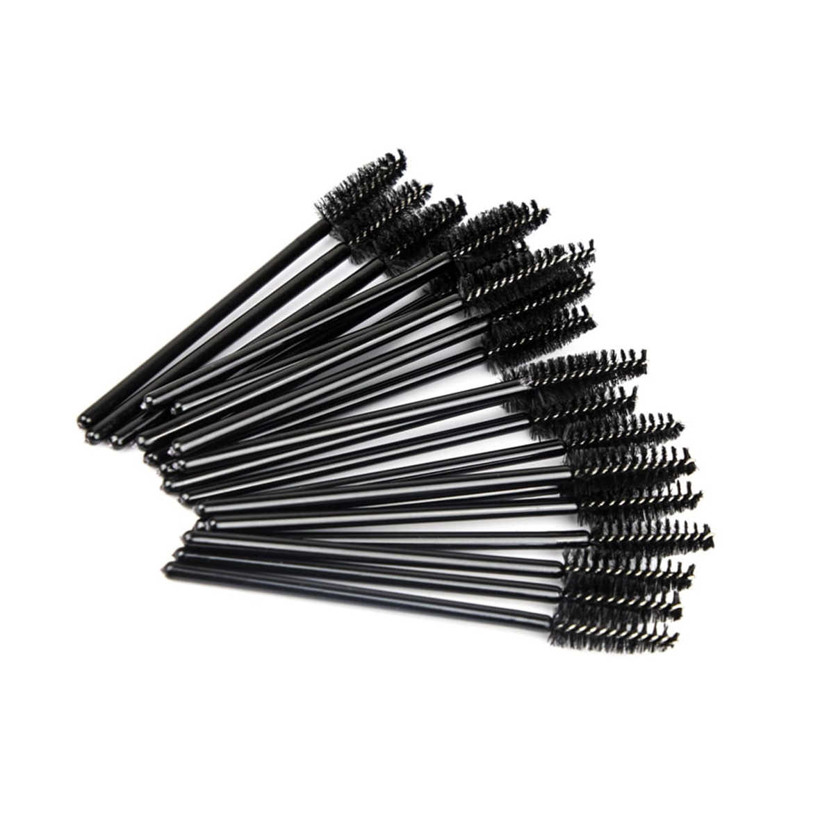 Einweg Wimpernbürsten - Mascara Bürste Schwarz - 50 Stck.
