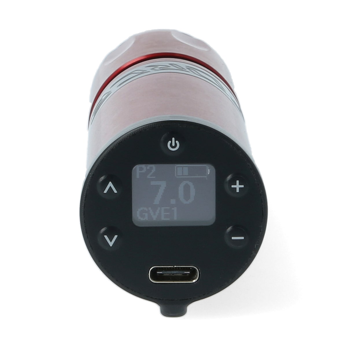 Stigma-Rotary® - Force - Wireless Tattoo Machine + Power Pack + RCA Adapter - Red Stroke: 2.8 mm
